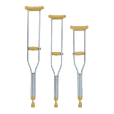 障害者整形外科用松葉杖鋼軽量強力な屋外安全安定した高さ調整可能な歩行杖リハビリテーション製品